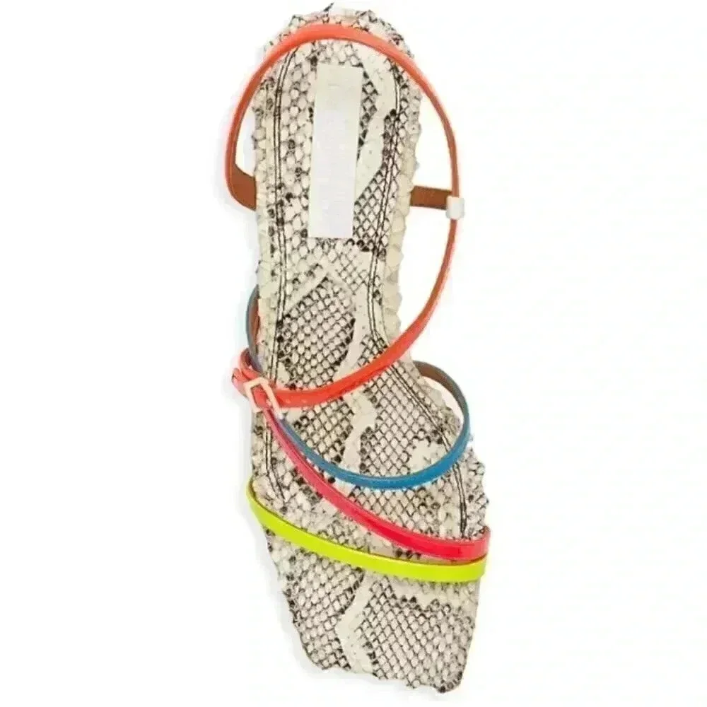 Mercedes Castillo Kelise Neon Snake print Leather